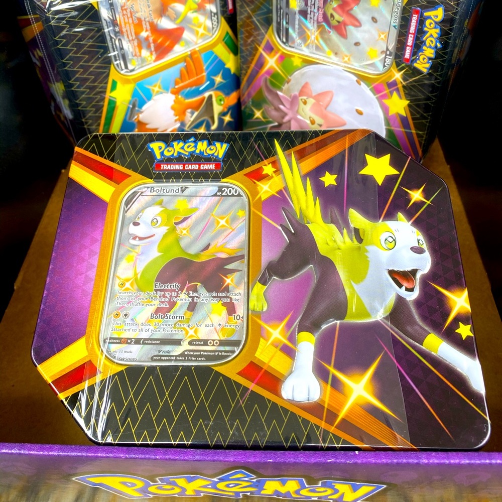 Brand New Pokémon Shiny Fate Tin BOLTUND V